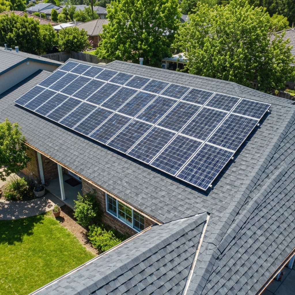 Suburban Home Solar Installation